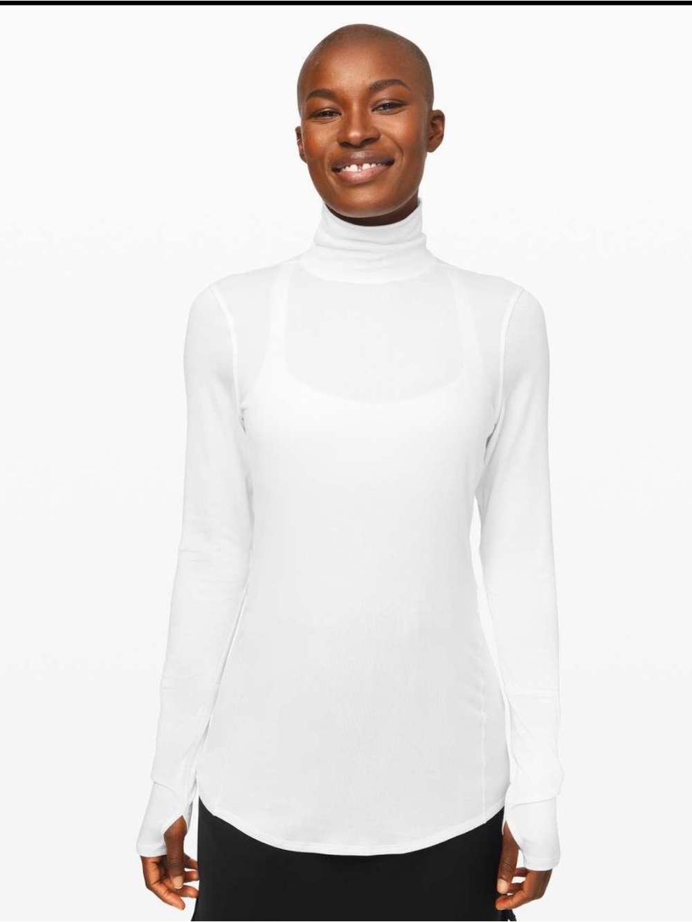 Lululemon Full Day Ahead Turtleneck White Size 6